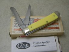 Case XX USA 2021 Yellow Composition 3207 CV Mini Trapper Knife NIB