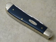 Case XX USA 2021 Navy Blue Composition 4207 SS Mini Trapper Knife NIB