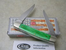 Case XX USA 2021 Brilliant Green Bone Muskrat Knife NIB