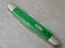 Case XX USA 2021 Brilliant Green Bone Muskrat Knife NIB