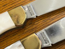 Taylor Cutlery "Shady Ladies -- Marilyn Monroe & Mae West" Limited Edition Matched 2-Knife Set Japan