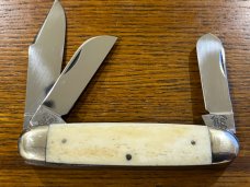 Fight'n Rooster Frank Buster Celebrated Cutlery 1985 Limited Ed 3-Blade Stockman Folding Knife SN#34