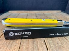 Boker Slimline Farmers Trapper Smooth Yellow Bone Solingen Germany