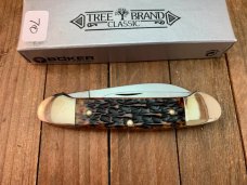 Boker Tree Brand Canoe Brown Jigged Bone Solingen Germany