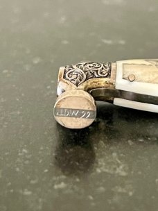 Beautiful James (Jim) Whitehead Custom Fixed Blade Knife Called The Rhino, Unused