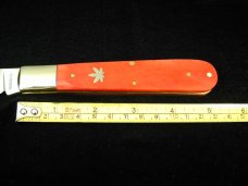 Weed & Co. Smooth Red Camel Bone Large Barlow Knife By Cooper Cutlery 5100PICBBARLOW USA Made