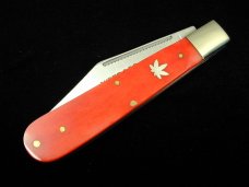 Weed & Co. Smooth Red Camel Bone Large Barlow Knife By Cooper Cutlery 5100PICBBARLOW USA Made