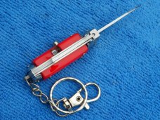 New 3-3/4"  Wasp Body Red handle Stiletto keychain Switchblade Knife