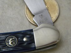Hen and Rooster Bertram Cutlery 352CB Germany Bone Canoe Knife