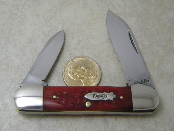 Kinfolks Authorized Reproduction (CASE) Bone Canoe Knife SN 000