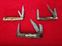 3 VINTAGE Beauties with Chipped Scales - New York Knife Co - Queen Cutlery - United Austria 