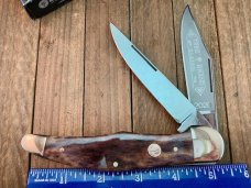 Boker Folding Hunter Smooth Appaloosa Bone Solingen Germany 