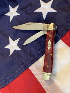2019 Case xx Peanut (MDL# 10220 SS) & Burgendy Krinite Handles -NOS in M/NM Condition