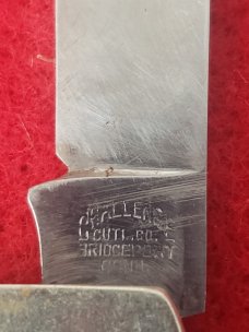 Rare "US" Marked Challenge Cutlery Co - Stainless Steel - Swell End Jack Knife - 1905-1928
