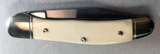 BOKER "Whitetail Deer" 1991 Wildlife Series knife 6 1/2" white bone, #2384 of 3000, presentation box