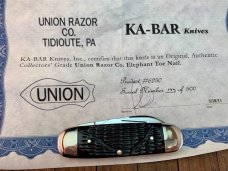 Union Razor Co Elephant Toe Nail by Canal Street Brown Worm Grove Bone 1 of 500 