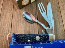 Case Hobo Knife Official BSA Navy Blue Jigged Bone 2013