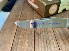 Case Hobo Knife Official BSA Navy Blue Jigged Bone 2013