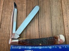 Case Banana Trapper Case Collector’s Club Knife 1982 Brown Jigged Bone Saber Ground Main