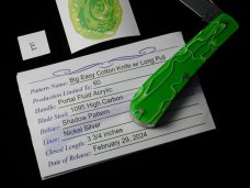 Titusville Cutlery 2024 Portal Fluid Acrylic Big Easy Cotton Knife Rare 1 of 60 COA USA Made