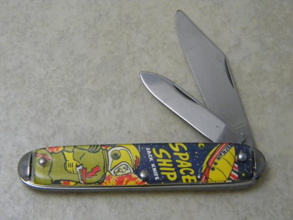 Made in USA Space Ship Morse Code Jack Knife