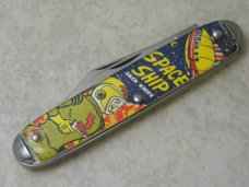 Made in USA Space Ship Morse Code Jack Knife