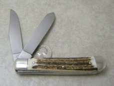 Robt Klaas Kissing Crane Germany 191 Stag Trapper Knife