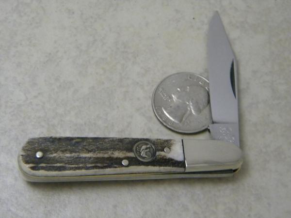 Hen and Rooster Bertram Cutlery Germany 251-DS Stag Jack Knife