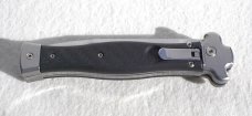 NEW AGA CAMPOLIN "ZERO" ( CARBON FIBER SCALES ) AUTO LEVER LOCK BAYONET SATIN BLADE 