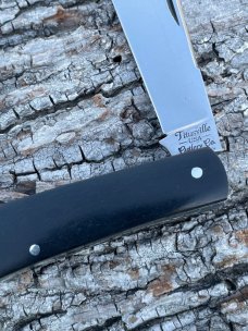 TITUSVILLE CUTLERY **m GABOON EBONY SHADOW PATTERN BIG EASY COTTON KNIFE ONLY 40 WERE PRODUCED 