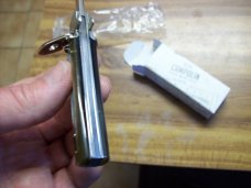 A. G. A. Campolin Dominus Lever Maltese Cross 6 Incher W/Brazilian Horn Handles  NIB