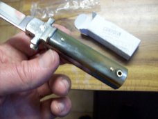 A. G. A. Campolin Dominus Lever Maltese Cross 6 Incher W/Brazilian Horn Handles  NIB