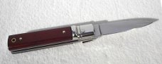NEW A.G.A CAMPOLIN 6" SLIM EXOTIC COCOBOLO WOOD LEVER LOCK MANIAGO ITALY 