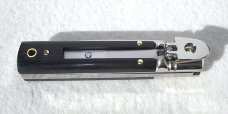 NEW A.G.A.CAMPOLIN 6” SLIM LEVER LOCK EXOTIC EBONY AFRICAN WOOD ITALY