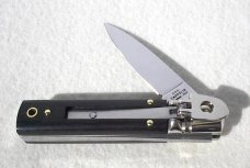 NEW A.G.A.CAMPOLIN 6” SLIM LEVER LOCK EXOTIC EBONY AFRICAN WOOD ITALY