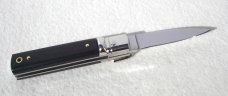 NEW A.G.A.CAMPOLIN 6” SLIM LEVER LOCK EXOTIC EBONY AFRICAN WOOD ITALY