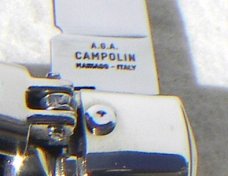 NEW A.G.A.CAMPOLIN 6” SLIM LEVER LOCK EXOTIC EBONY AFRICAN WOOD ITALY