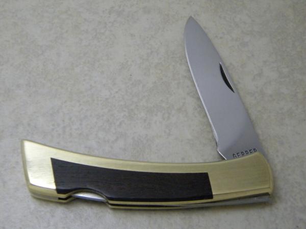 Gerber Portland, OR 97223 USA Large Wood Lockback Knife Gerber Portland, OR 97223 USA Large Wood Lockback Knife