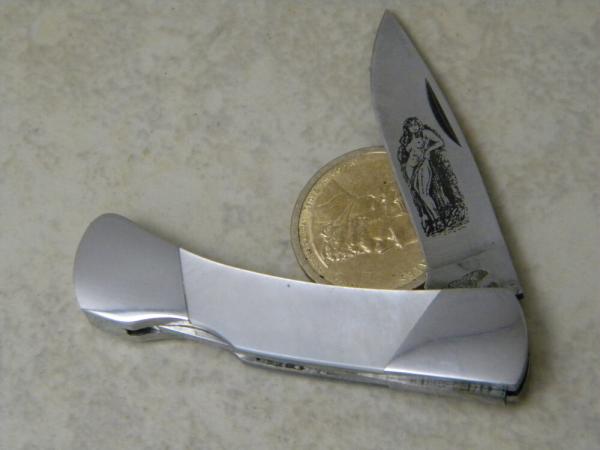 Frost Cutlery Surgical Steel "Lady of the Night" Pearl Lockback Knife Frost Cutlery Surgical Steel "Lady of the Night" Pearl Lockback Knife