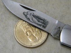 Frost Cutlery Surgical Steel "Lady of the Night" Pearl Lockback Knife