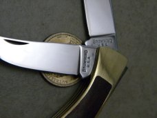 Browning USA Wood Double Lockback Knife 