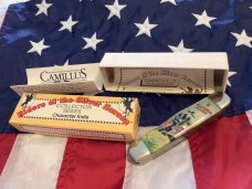 Vintage Camillus 2 Blade Large Cigar Knife w/ Riders of the Silver Screen Handles -Hopalong Cassidy