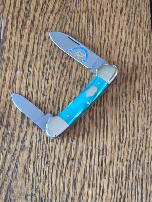 Vintage Bulldog 1998 Canoe Knife Advertising With Bulldog Box LAST ONE