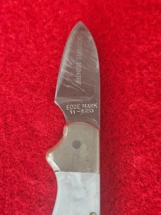 Edge Mark Squirrel Hunter - Mother of Pearl Lockback - Small 11-120 MOP 8A Stainless Steel - Japan