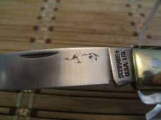 SCHRADE CUTLERY LIMITED EDITION USA DUCKS UNLIMITED NIB W/SHEATH NOS VINTAGE LOCKBACK POCKET KNIFE