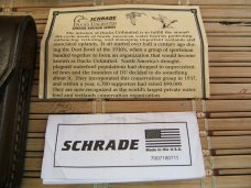 SCHRADE CUTLERY LIMITED EDITION USA DUCKS UNLIMITED NIB W/SHEATH NOS VINTAGE LOCKBACK POCKET KNIFE