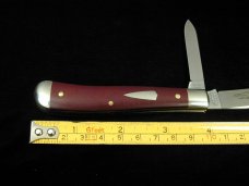 Great Eastern Cutlery Smooth Garnet ESPL Slim Dog Jack Knife 488224 1095 Carbon Steel