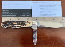 Marbles MSA Teardrop Jack Knife, Beautiful Stag Handle, USA Made In 2001, Used