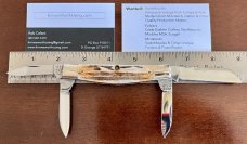 Marbles MSA Congress Knife, Great Stag Handle, USA Made In 2001, Unused 