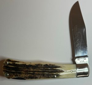 Cutco Bullwhip 1882 Large Stag Lockback